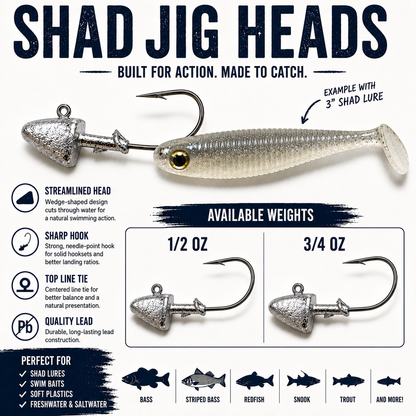 Shad Jig Heads Pack