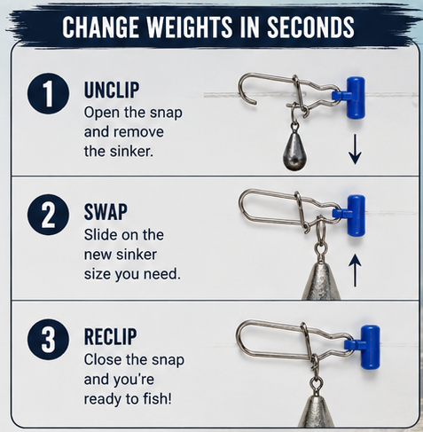 Quick Change Sinker Slide Packs